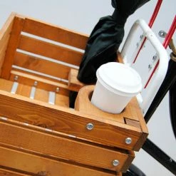 Caisse Vélo En Bois Sur Porte Bagages Avant Two-O -Remorques vélo Soldes caisse velo en bois sur porte bagages avant two o full 3