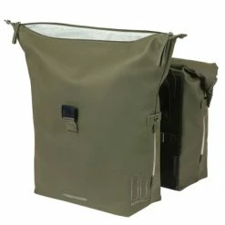 Double Sacoche Basil 41 L SoHo Nordlicht Avec éclairage Intégré -Remorques vélo Soldes double sacoche basil 41 l soho nordlicht avec eclairage integre full 5