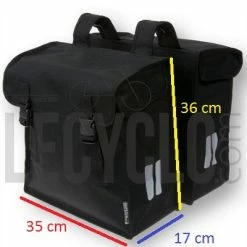 Double Sacoches Vélo 47L Mara XXL Basil -Remorques vélo Soldes double sacoches velo 47l mara xxl basil full 6