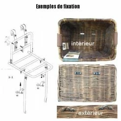 Fixations Pour Caisse Et Panier De Vélo En Osier Rotin - Basil 13 Fixations Pour Caisse Et Panier De Vélo En Osier Rotin - Basil -Remorques vélo Soldes fixations pour caisse et panier de velo en osier rotin basil full 6