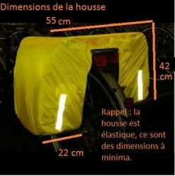 Hook Housse Protection Pluie Pour Double Sacoche Vélo -Remorques vélo Soldes housse protection pluie pour double sacoche velo full 3