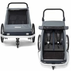 Kid Vaaya 2 Croozer Remorque Vélo Pour Deux Enfants -Remorques vélo Soldes kid vaaya 2 croozer remorque velo pour deux enfants full 3