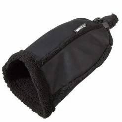 Manchons Basil Noirs En Cuir Végétal Sur Guidon Vélo -Remorques vélo Soldes manchons basil noirs en cuir vegetal sur guidon velo full 3