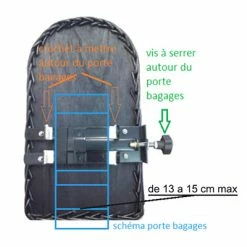 Panier Arrière En Osier Pour Chien Sur Porte Bagage Vélo -Trixie -Remorques vélo Soldes panier arriere en osier pour chien sur porte bagage velo trixie full 5