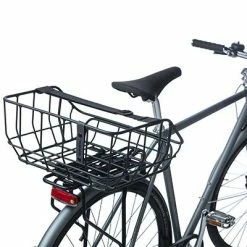 Panier Arrière Noir Sur Porte-bagages MIK Portland Basil -Remorques vélo Soldes panier arriere noir sur porte bagages mik portland basil full 5