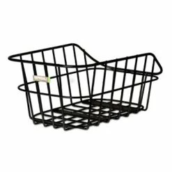 Panier Vélo Arrière Aluminium Fixe Cento Noir Mat Basil