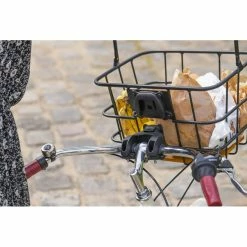 Panier Avant Pour Vélo Avec Socle En Bois Z Front Zefal -Remorques vélo Soldes panier velo avant bois zefal 4