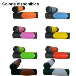 Poignées Blanches De Vélo Confortables - Dutch Perfect -Remorques vélo Soldes poignees blanches de velo confortables dutch perfect full 2