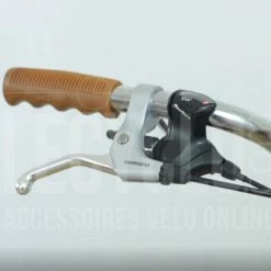 Brandless Poignées De Vélo Vintage Caramel Avec Creux 110 Mm -Remorques vélo Soldes poignees de velo vintage caramel avec creux 110 mm full 3