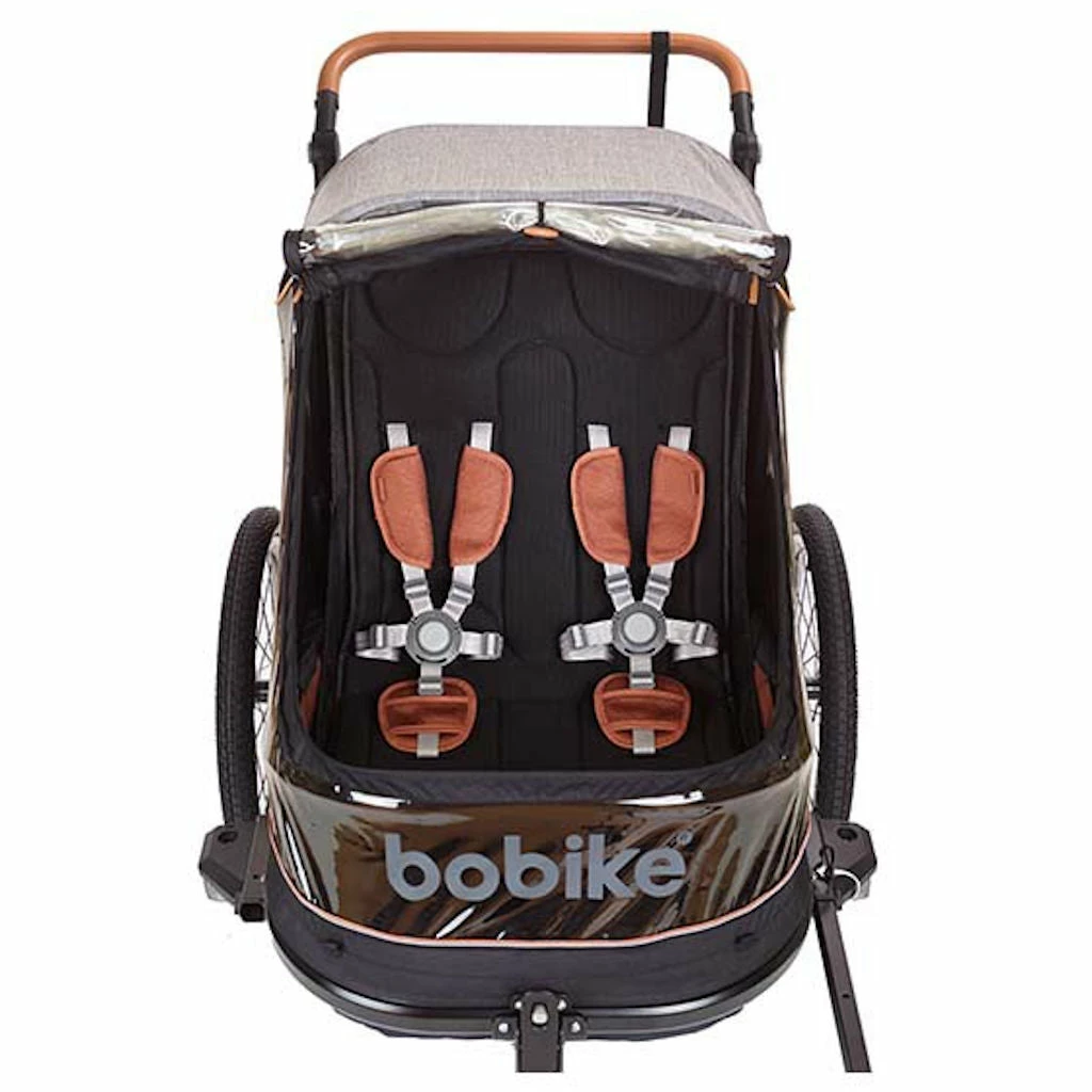 Remorque Vélo Enfants 2 Places 2 En 1 Avec Kit Piéton Bobike 4 Remorque Vélo Enfants 2 Places 2 En 1 Avec Kit Piéton Bobike – Image 2