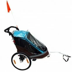 Remorque Vélo Pliable Pour 2 Enfants Maxxus -Remorques vélo Soldes remorque velo pliable pour 2 enfants maxxus full 5