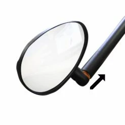 Messingschlager Rétroviseur Vélo Avec Miroir Large Convexe Embout De Guidon -Remorques vélo Soldes retroviseur velo avec miroir large convexe embout de guidon full 3