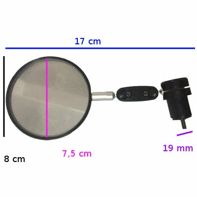 Brandless Rétroviseur Vélo Réglable Gauche Ou Droit Sur Bout De Guidon 6 Brandless Rétroviseur Vélo Réglable Gauche Ou Droit Sur Bout De Guidon – Image 4