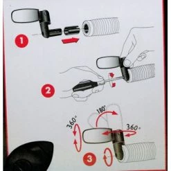 Rétroviseur Vélo Spin Zefal 9 Rétroviseur Vélo Spin Zefal -Remorques vélo Soldes retroviseur velo spin zefal full 4