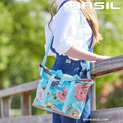 Sac à Main Vélo Bleu Guidon Ou Porte-bagage Bloom Field Basil -Remorques vélo Soldes sac a main velo bleu guidon ou porte bagage bloom field basil full 6