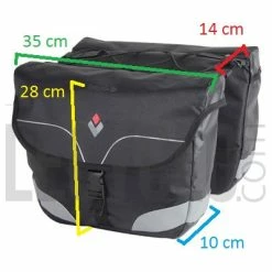 Sacoche Arrière à Pont 2 Volumes (2 X 7L) Hapo-G -Remorques vélo Soldes sacoche arriere a pont 2 volumes 2 x 7l hapo g full 4