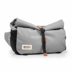 Sacoche De Guidon Convertible Bandoulière Piha MeroMero 3 à 6L -Remorques vélo Soldes sacoche de guidon convertible bandouliere pihameromero grisclair full