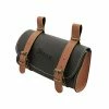 Sacoche De Selle Vélo Vintage Noire Et Caramel Velox
