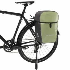 Sacoche Vélo Simple Sur Porte-bagages Vaude Aqua Commute Single 26 L -Remorques vélo Soldes sacoche simple porte bagages vaude aqua commute vert 3