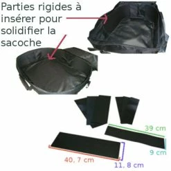 M-Wave Sacoche Triple De Cyclotourisme -Remorques vélo Soldes sacoche triple de cyclotourisme full 5