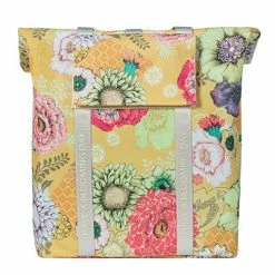 Sacoche Vélo Arrière Shopper Basil Bloom Field Jaune Miel 20L -Remorques vélo Soldes sacoche velo arriere shopper basil bloom field jaune miel 20l full 3