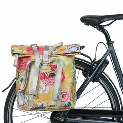 Sacoche Vélo Arrière Shopper Basil Bloom Field Jaune Miel 20L -Remorques vélo Soldes sacoche velo arriere shopper basil bloom field jaune miel 20l full 6