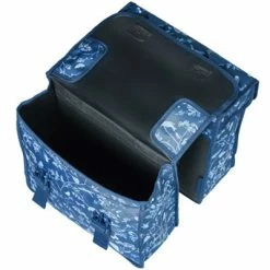 Sacoche Vélo Double 35 L Wanderlust Bleu Indigo Basil -Remorques vélo Soldes sacoche velo double 35 l wanderlust bleu indigo basil full 4