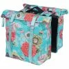 Sacoche Vélo Double Porte-bagage Amovible MIK Bleu Bloom Basil