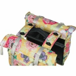 Sacoche Vélo Double Porte-bagage Amovible MIK Jaune Bloom Basil -Remorques vélo Soldes sacoche velo double porte bagage amovible mik jaune bloom basil full 3