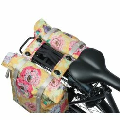 Sacoche Vélo Double Porte-bagage Amovible MIK Jaune Bloom Basil -Remorques vélo Soldes sacoche velo double porte bagage amovible mik jaune bloom basil full 5