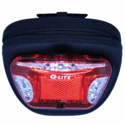 Sacoche Vélo Sur Tige De Selle Avec Fixation Feu - Q-Lite -Remorques vélo Soldes sacoche velo sur tige de selle avec fixation feu q lite full 5