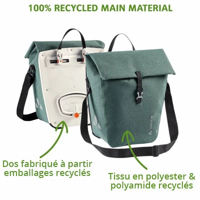 Sacoche Vélo Vaude ReCycle 23 + 7L Sur Porte-bagages Arrière 5 Sacoche Vélo Vaude ReCycle 23 + 7L Sur Porte-bagages Arrière – Image 3