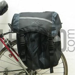 Set De Sacoches Vélo 30L Fixation Crochets XLC -Remorques vélo Soldes set de sacoches velo 30l fixation crochets xlc full 5