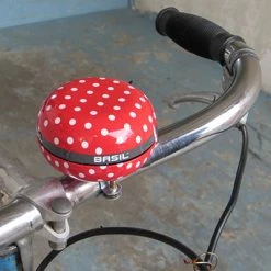 Sonnette De Vélo Big Bell Polkadot 80 Mm - Basil -Remorques vélo Soldes sonnette de velo big bell polkadot 80 mm basil full 3