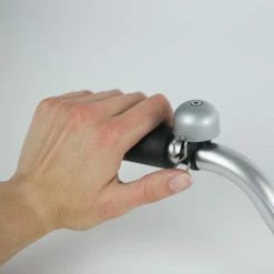 Widek Sonnette De Vélo Paperclip Mini -Remorques vélo Soldes sonnette de velo grise paperclip mini full 3