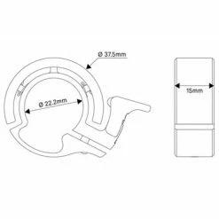 Sonnette Pour Vélo Knog Oi Classic Noire Small -Remorques vélo Soldes sonnette pour velo knog oi classic noire small full 4