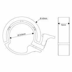 Sonnette Pour Vélo Oi Classic Large Knog -Remorques vélo Soldes sonnette pour velo oi classic large knog full 6