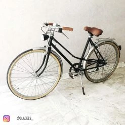 Brandless Poignées De Vélo Vintage Caramel Avec Creux 110 Mm -Remorques vélo Soldes velo vintage gladees